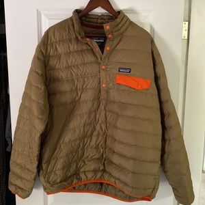 Patagonia down snap T-pullover jacket XL mens
